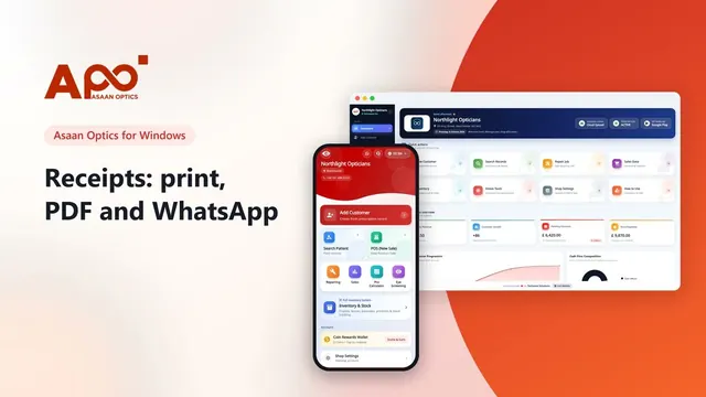 Optical Shop Receipt Printing: Paper Size, PDF and WhatsApp Message: video tutorial